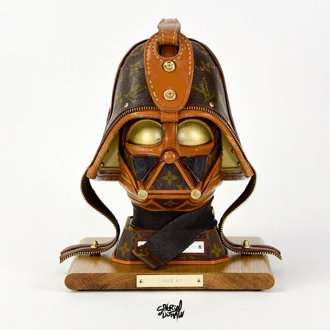 Craftsman Gabriel Dishaw Upcycles Louis Vuitton Bags Into Elaborate 'Star  Wars' Helmets