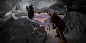 Daredevil Photographer Matej Kriz Captures The Frozen Beauty Of Iceland's Ice Caves