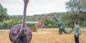 This Guy Bought A Giant Plastic Godzilla, And Now They Travel Everywhere Together