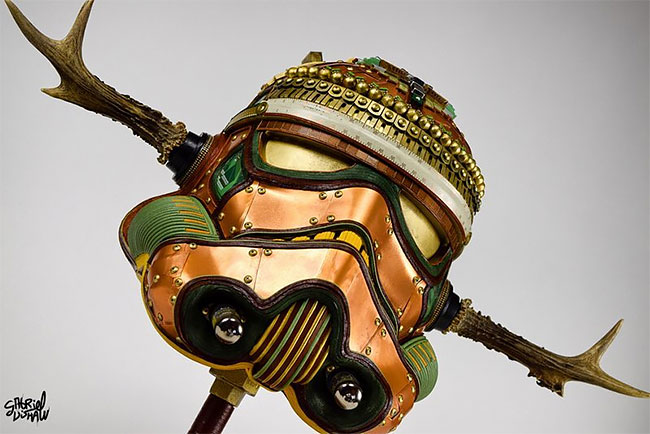 Craftsman Gabriel Dishaw Upcycles Louis Vuitton Bags Into Elaborate 'Star  Wars' Helmets