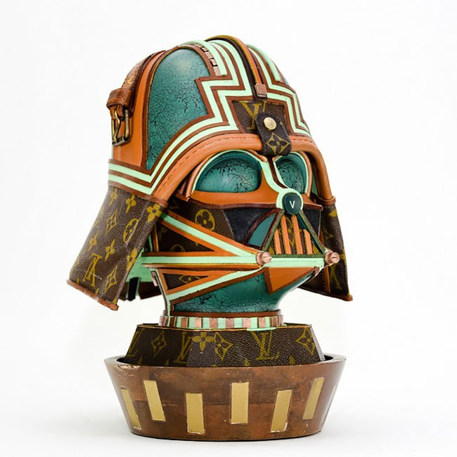 Craftsman Gabriel Dishaw Upcycles Louis Vuitton Bags Into Elaborate 'Star  Wars' Helmets