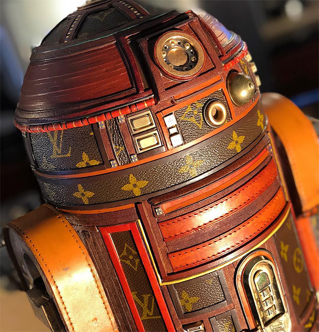 Craftsman Gabriel Dishaw Upcycles Louis Vuitton Bags Into Elaborate 'Star  Wars' Helmets