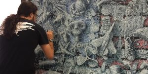 “Weaving” Paintings By Alexi Torres Show The Connection Between Man And Nature