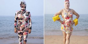 Chinese Women Use These Swimsuits To Keep Their Skin White