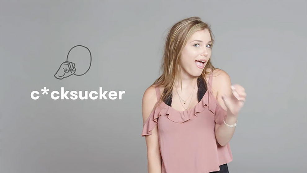 how to say curse words in sign language