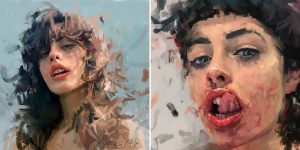 The Superb Female Portrait Paintings By Ivana Besevic