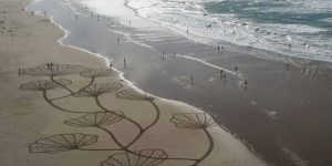 Brilliant & Colossal Sand Drawings By Sam Dougados