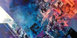 Narrative Dramas Unfold In Robert Proch’s Multi-Dimensional Glitched Paintings And Murals