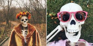 Meet Skellie: The Skeleton Who Imitates Every Girl On Instagram Ever