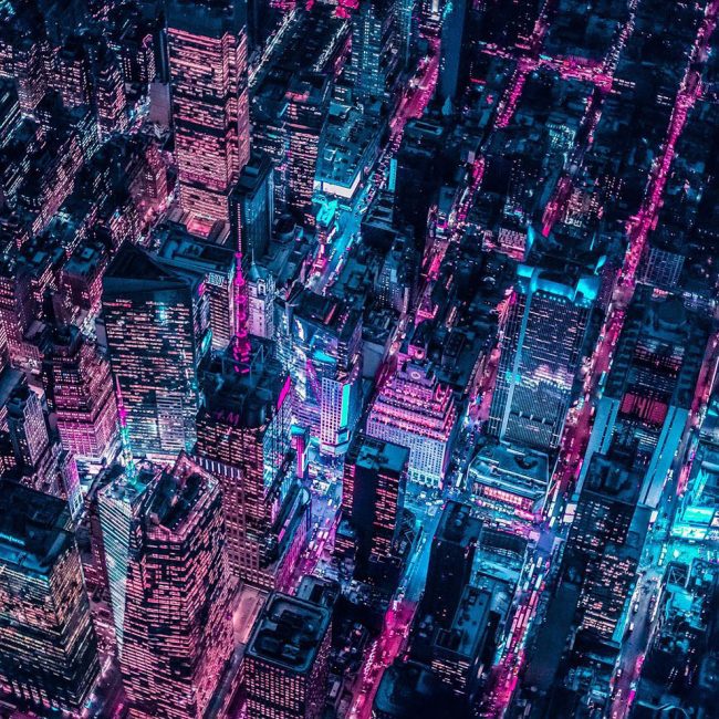 Xavier Portela Paints New York City With Hypnotic Neon “Glow” » Design ...