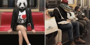 New Surreal Paintings By Matthew Grabelsky Take The New York City Subway For A Wild Ride