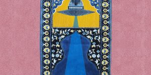 Insider Outsider: Artist Saks Afridi Creates Fantastic Traditional Hand-Made Rugs Covered With UFO Patterns