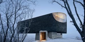 Stage Of Forest: Futuristic Ski Resort Lookout By Meta-Project