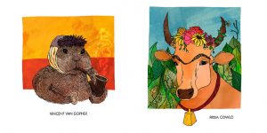 Famous Artists Depicted As Animals In Art History In Series Of Humorous Illustrations