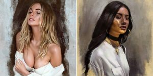 Female Portrait Illustrations By Justine Florentino