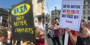 The Funniest Protest Signs From Trump’s Visit To The UK