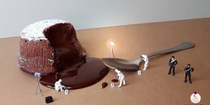 Confectioner Combines Desserts With Miniature People To Create These Fun Scenarios