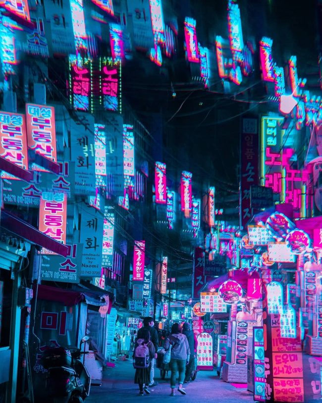 Cyberpunk, Neon And Futuristic Street Photos Of Seoul By Steve Roe ...
