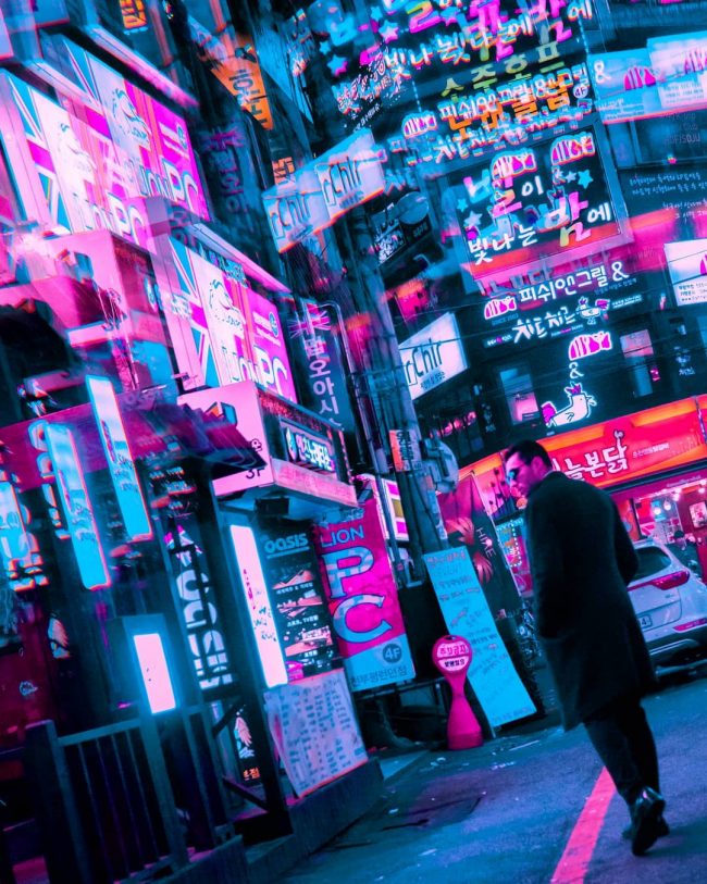 Cyberpunk, Neon And Futuristic Street Photos Of Seoul By Steve Roe ...