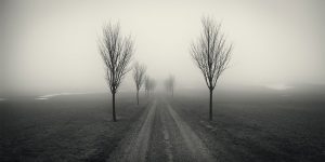 Black And White Analog Photographs Explore The Serenity Of Long Meandering Roads