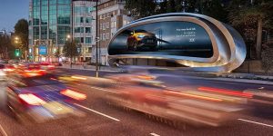 The Kensington Futuristic Digital Billboard By Zaha Hadid Design Is Unveiled