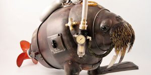 Amazing Brand New Steampunk Sculptures From Trash By Artūras