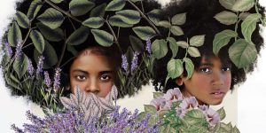 Digitally Altered Portraits Superimposed With Flowers, Antique Patterns, And Wildlife Illustrations By Tawny Chatmon