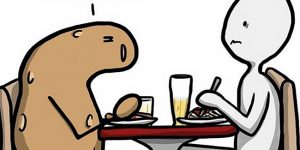 An Artist Reimagined Her Life As A Potato In Cute Sad Comics