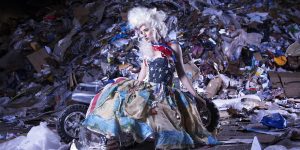 Artist Created A Fashion Collection Made Entirely Of Washed Up Trash Found On The Beach