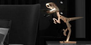 Meet Raptor Lamp 2.0 - LED Light In Jurassic Park Style