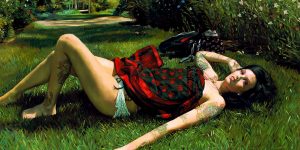 Natalia Fabia Paints Seductive And Sparkling Women