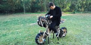 Australian Guy Made A 1:1 Scale Zelda Bike For Nintendo Labo