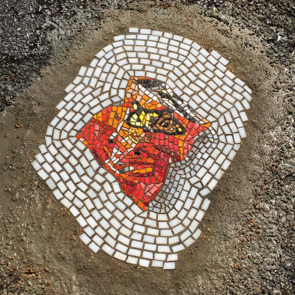 Design Pothole Meet The Arist Filling Potholes With Mosaics Of NYC Vermin » Design You ...