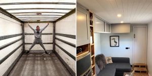 Couple Spends $25,000 To Convert Old Truck Into Mobile Home And It Looks Better Than Most Apartments