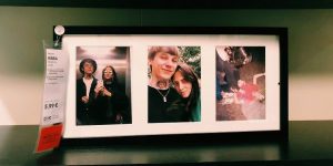 Couple Replaced 100 Framed Stock Photos At IKEA With Photos Of Themselves