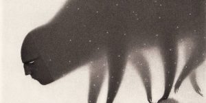 Night Imagined As A Human-like Figure In New Black And White Illustrations By David Álvarez
