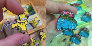 Illustrator’s Clever Simpsons And Pokemon Crossover Design Goods Are Perfect For Fans Of Both