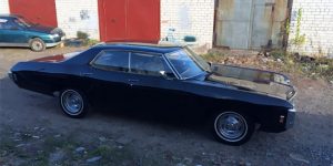 A Restored Chevrolet Impala In Moscow, Russia