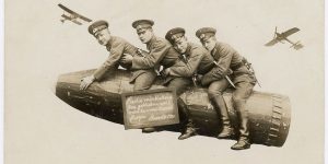 Goofy Photos Of World War I Soldiers Posing With Fake Military Props