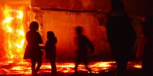 Origami Lava Pours From The Window Of An Abandoned Building In Catalonia