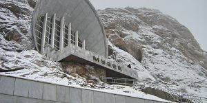 A Soviet-Era Museum In Kyrgyzstan, Built Into The Side Of A Mountain Containing over 33,000 Archeological Artifacts