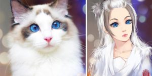 Chinese Artist Reimagines Cats And Dogs As Humans, And The Result Is On Point
