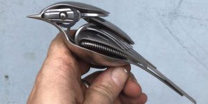 Artist Shapes Old Cutlery Into Magnificent Metal Sculptures Of Animals