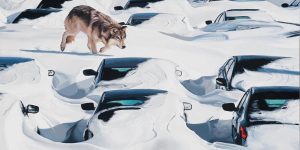 Josh Keyes’ New Paintings Of Post-Apocalyptic World