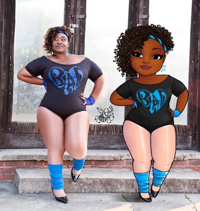 Tired Of Seeing Prejudice Against Plus-Sized Women This Artist