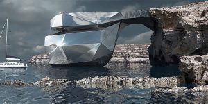 Archtector Svetozar Andreev Fuses Nature And Modernity To Create Mirrored Steel Form On Malta