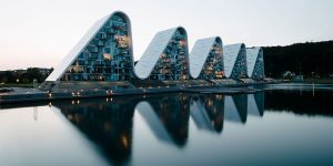 Amazing Views From These Wave-Shaped Apartment Buildings In Denmark