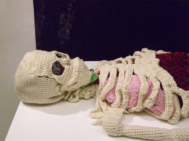 This Life-Size Crochet Skeleton Is So Intricate, The Stomach Even Has  Half-Digested Food In It » Design You Trust