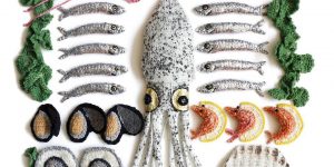 Knitwear Artist Kate Jenkins Crochets Sea Food So Well You Can Almost Taste It