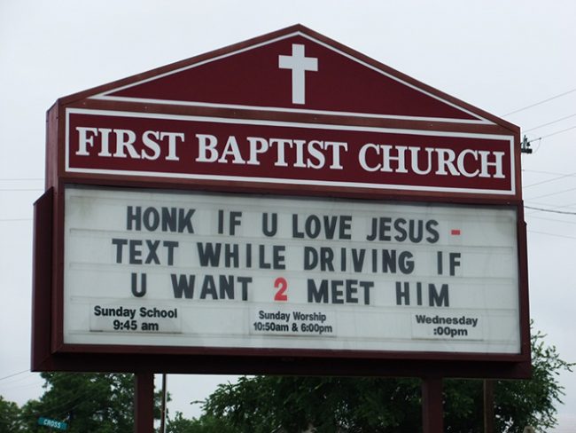 Funny Church Sign9